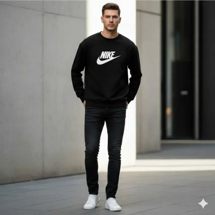 Men's Fleece Printed Sweatshirt