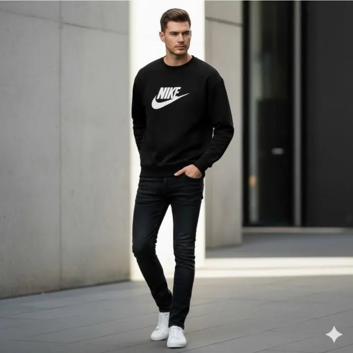 Men's Fleece Printed Sweatshirt