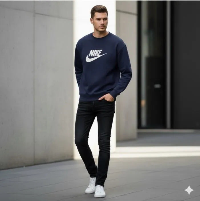 Men's Fleece Printed Sweatshirt