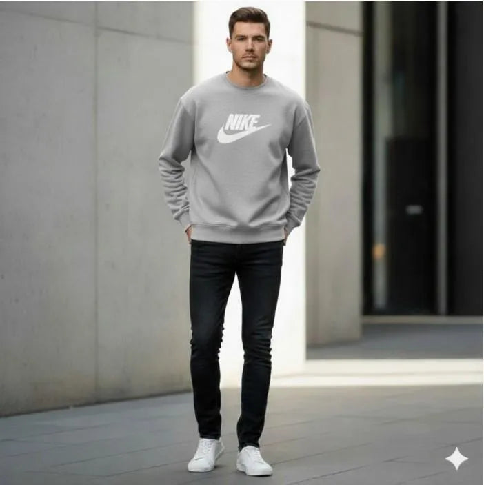 Men's Fleece Printed Sweatshirt
