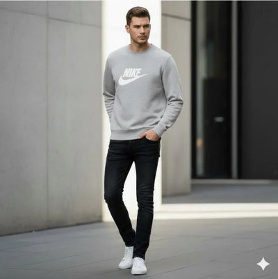 Men's Fleece Printed Sweatshirt
